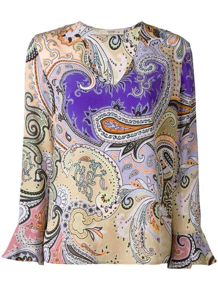 Etro Multi Printed Blouse, Women's, Size: 42, Silk