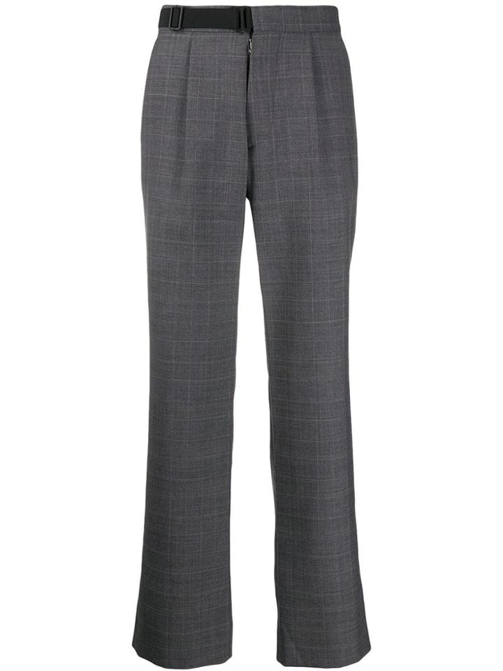 Maison Margiela Tailored Check Trousers - Grey
