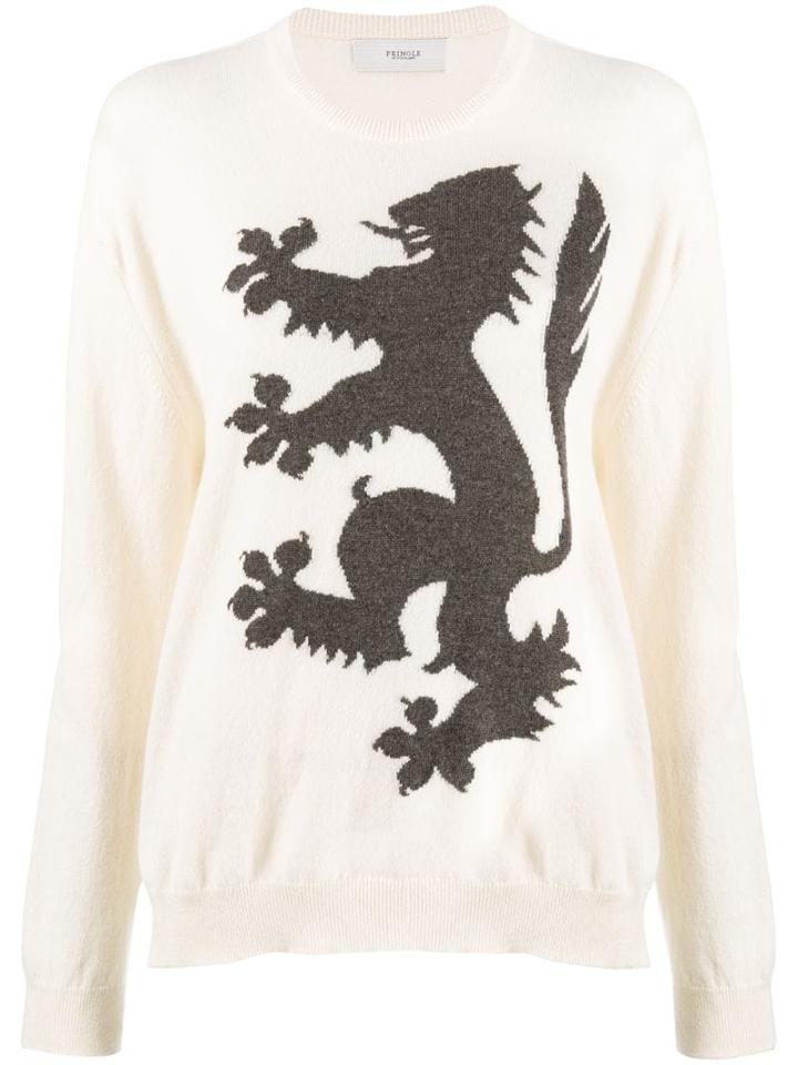 Pringle Of Scotland Cashmere Printed Jumper - White