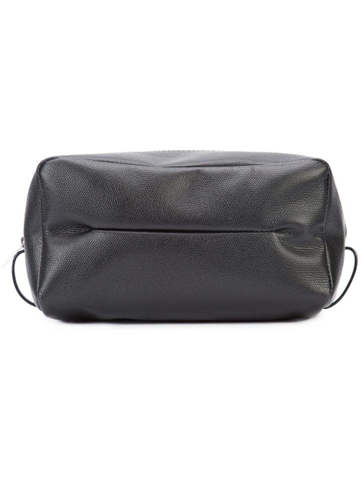 Valextra Large Soft Beauty Case - Black