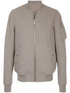 Rick Owens Zip Bomber Jacket - Grey