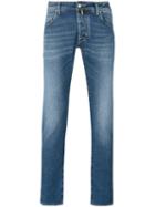 Jacob Cohen - Stonewashed Slim-fit Jeans - Men - Cotton/spandex/elastane - 36, Blue, Cotton/spandex/elastane