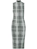 Alice+olivia Fitted Check Dress - Black