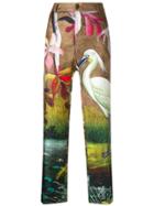 F.r.s For Restless Sleepers Printed Straight Leg Trousers - Brown