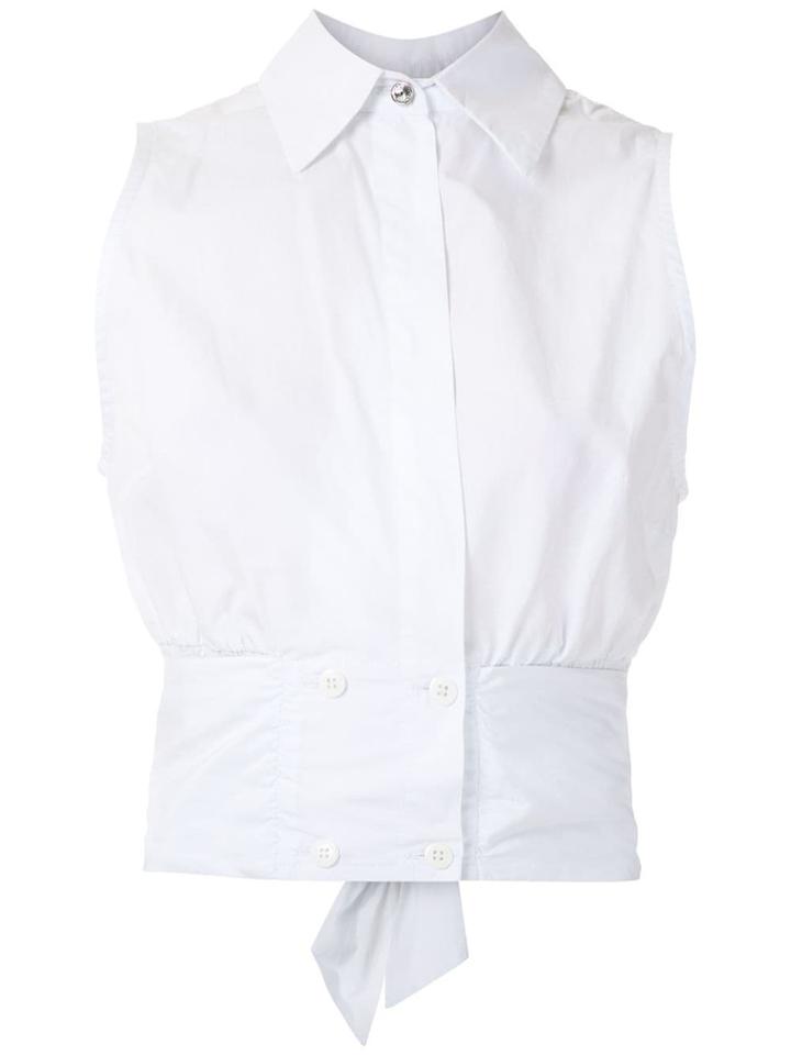 Andrea Bogosian Back Tie Blouse - White
