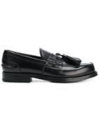 Prada Classic Fringed Loafers - Black