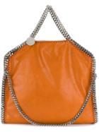 Stella Mccartney - Silver-tone Chain Shoulder Bag - Women - Polyester - One Size, Yellow/orange, Polyester