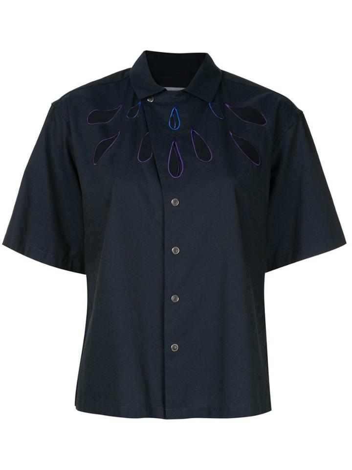 Toga Cut-out Shirt - Blue