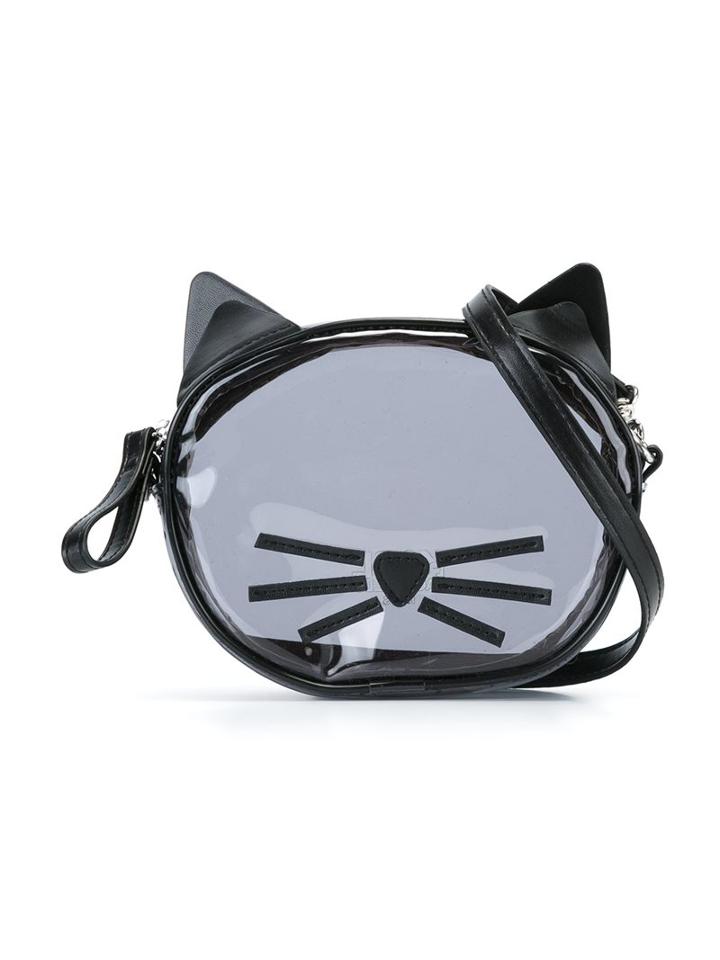 Karl Lagerfeld Kids 'choupette' Shoulder Bag, Girl's, Black