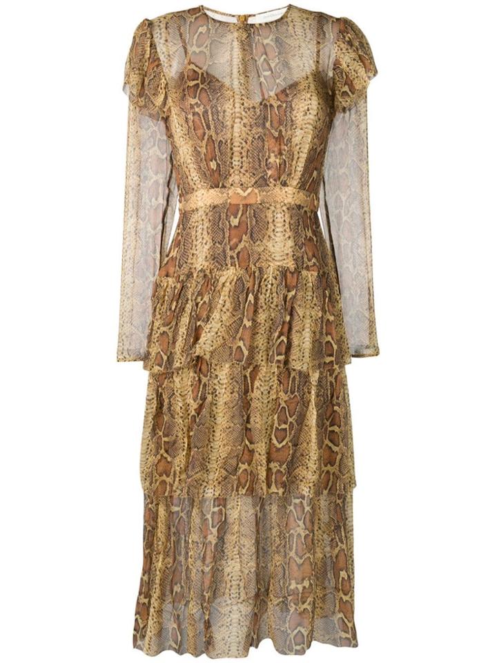Zimmermann Ninety-six Midi Dress - Brown