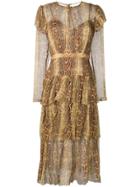 Zimmermann Ninety-six Midi Dress - Brown