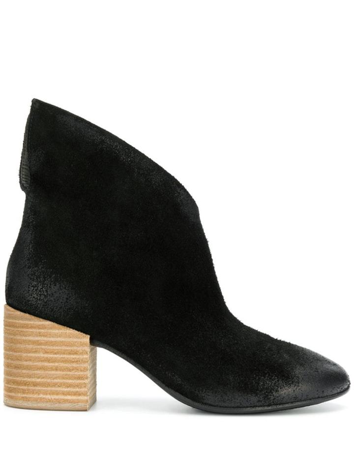 Marsèll Asymmetric Top Ankle Boots - Black