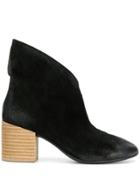 Marsèll Asymmetric Top Ankle Boots - Black