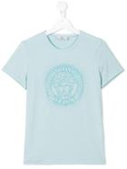 Young Versace Medusa T-shirt, Girl's, Size: 14 Yrs, Blue
