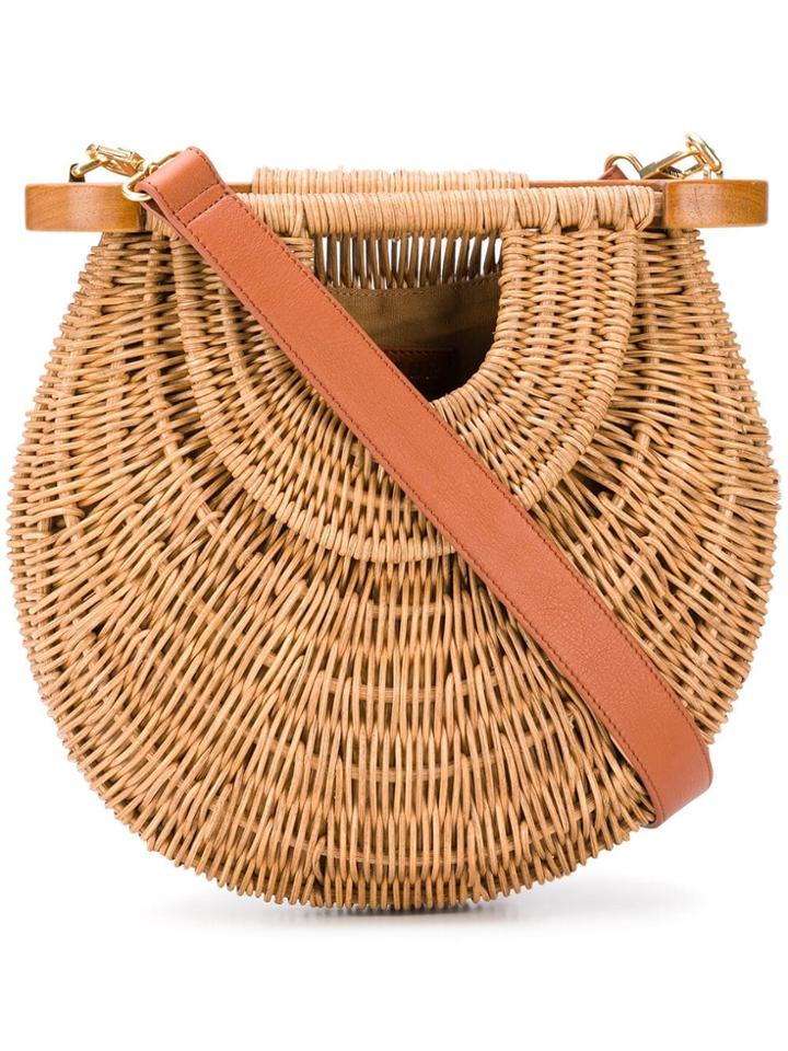 Staud Woven Hobo Tote - Neutrals