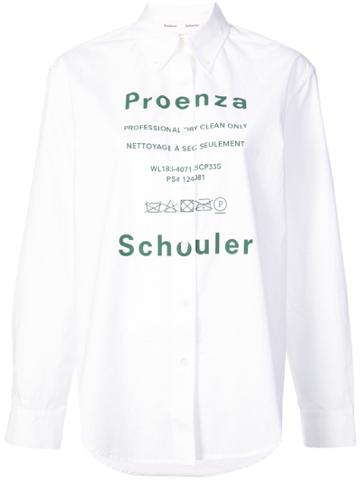 Proenza Schouler Pswl Care Label Shirt - White