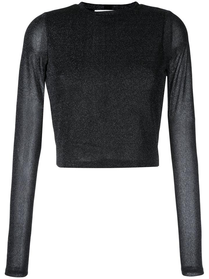 Alice+olivia Delaina Top, Women's, Size: Small, Black, Nylon/polyester
