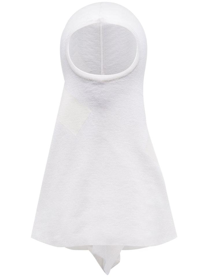 Raf Simons X Templa Logo Print Balaclava - White