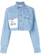 Forte Dei Marmi Couture Cropped Denim Shirt - Blue