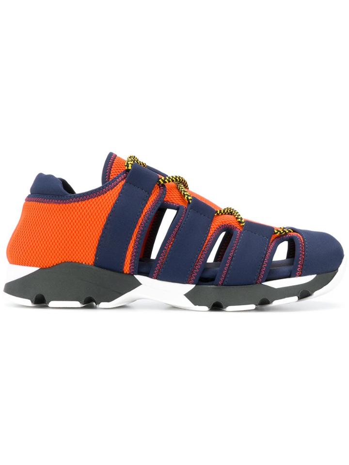 Marni Cut Out Sneakers - Yellow & Orange
