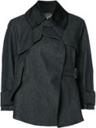 Dorothee Schumacher Structured Jacket, Women's, Size: 1, Blue, Cotton/spandex/elastane