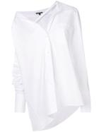 Ann Demeulemeester Asymmetric Neckline Shirt - White