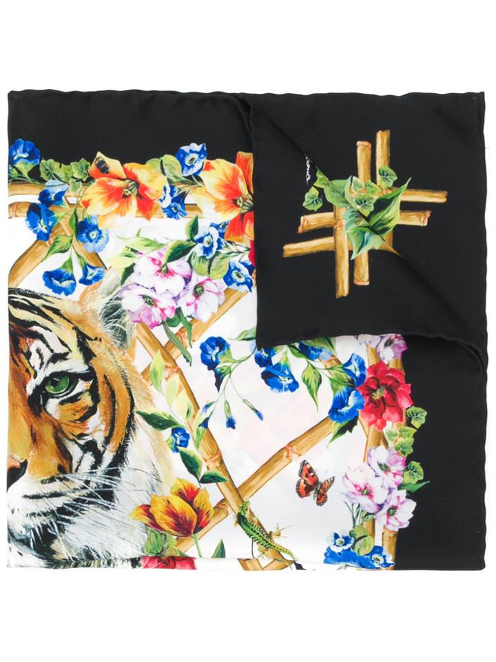 Dolce & Gabbana Majolica Print Scarf - Multicolour