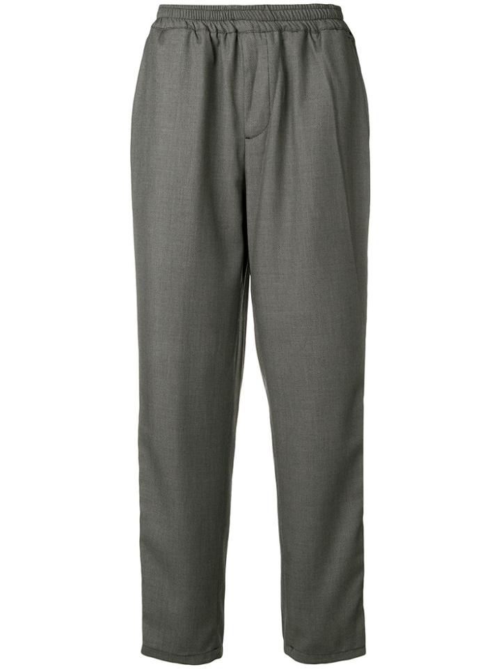 Kappa Logo Stripe Trousers - Grey