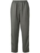 Kappa Logo Stripe Trousers - Grey