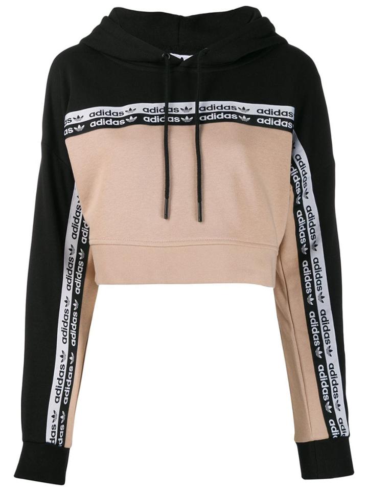 Adidas Logo Tape Hoodie - Neutrals