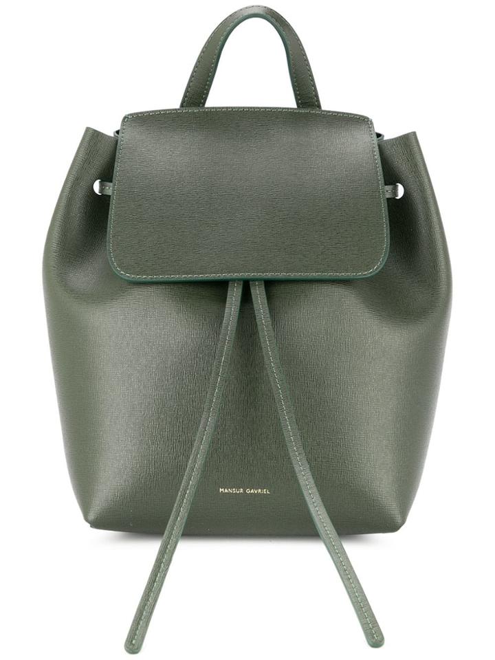 Mansur Gavriel Mini Drawstring Backpack - Green