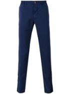 Incotex Classic Chinos, Men's, Size: 38, Blue, Cotton/spandex/elastane