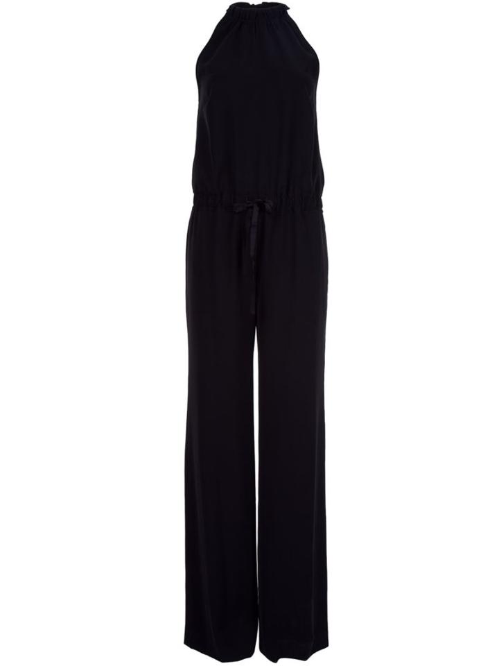 Nili Lotan Grosgrain Halterneck Jumpsuit
