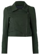 Giuliana Romanno Panelled Jacket, Women's, Size: 40, Green, Cotton/elastodiene