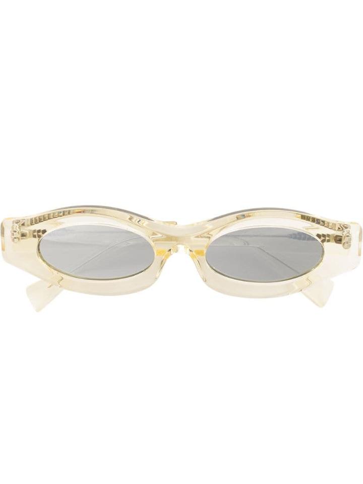 Kuboraum Oval Frames Sunglasses - Neutrals