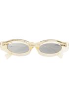 Kuboraum Oval Frames Sunglasses - Neutrals
