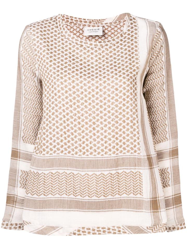 Cecilie Copenhagen Straight Fit Blouse - Nude & Neutrals