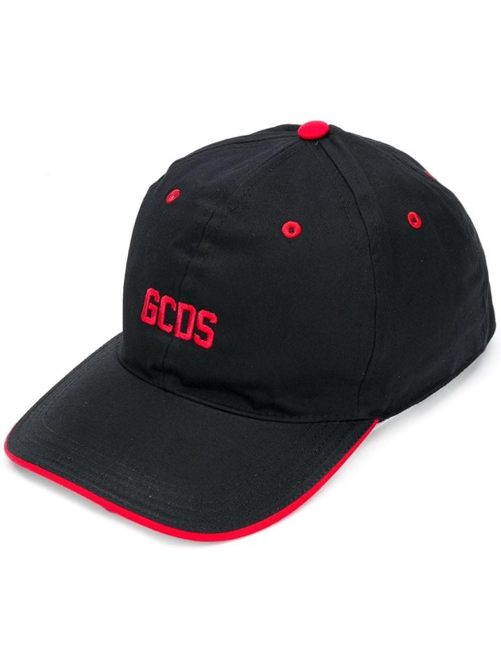 Gcds Logo Embroidered Cap - Black