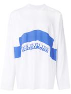 Napa By Martine Rose Logo Print Long Sleeved T-shirt - White