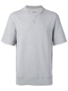 Converse - Short Sleeved Sweatshirt - Men - Cotton - Xl, Grey, Cotton