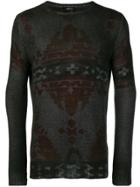 Avant Toi Printed Sweater - Grey