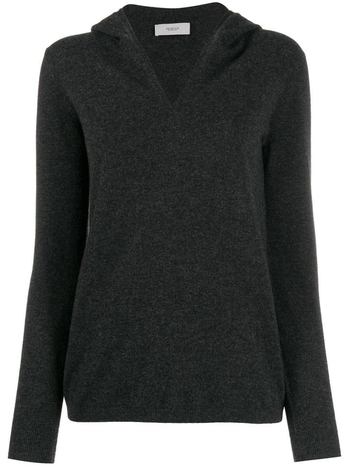 Pringle Of Scotland Slim-fit Hooded Jumper - Grey