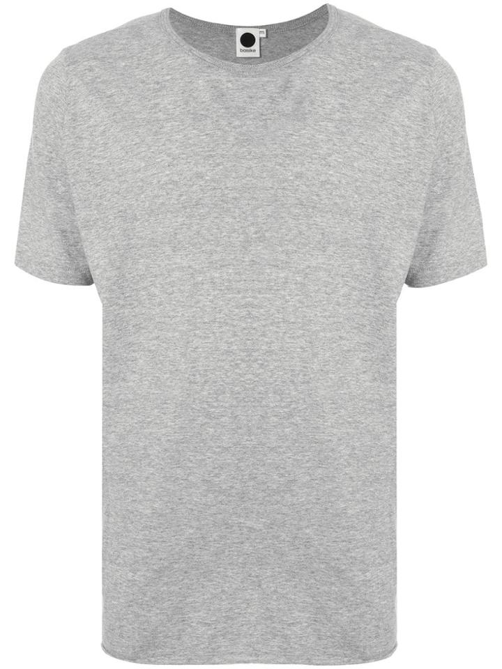 Bassike Short-sleeve Fitted T-shirt - Grey