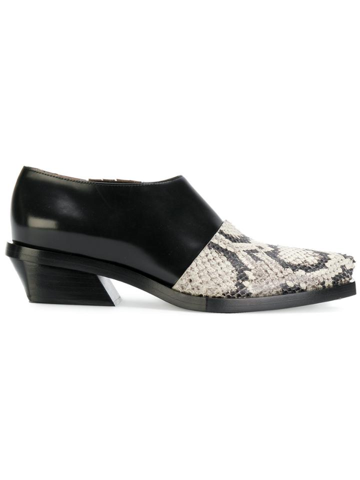 Proenza Schouler Two-tone Slip On Shoes - Black