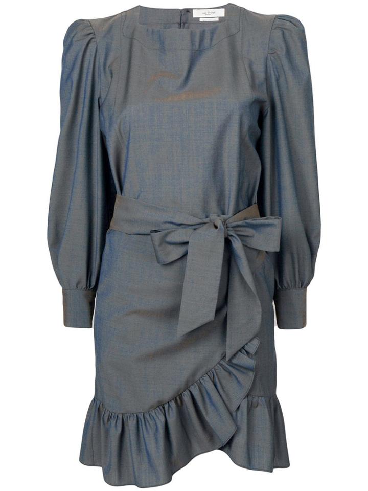Isabel Marant Étoile Waist-tied Long Sleeve Dress - Grey