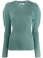 Circus Hotel Ribbed Knit Sweater - Blue