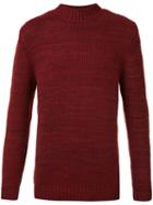 The Elder Statesman Cashmere Crew Neck Jumper, Adult Unisex, Size: Large, Red, Cashmere