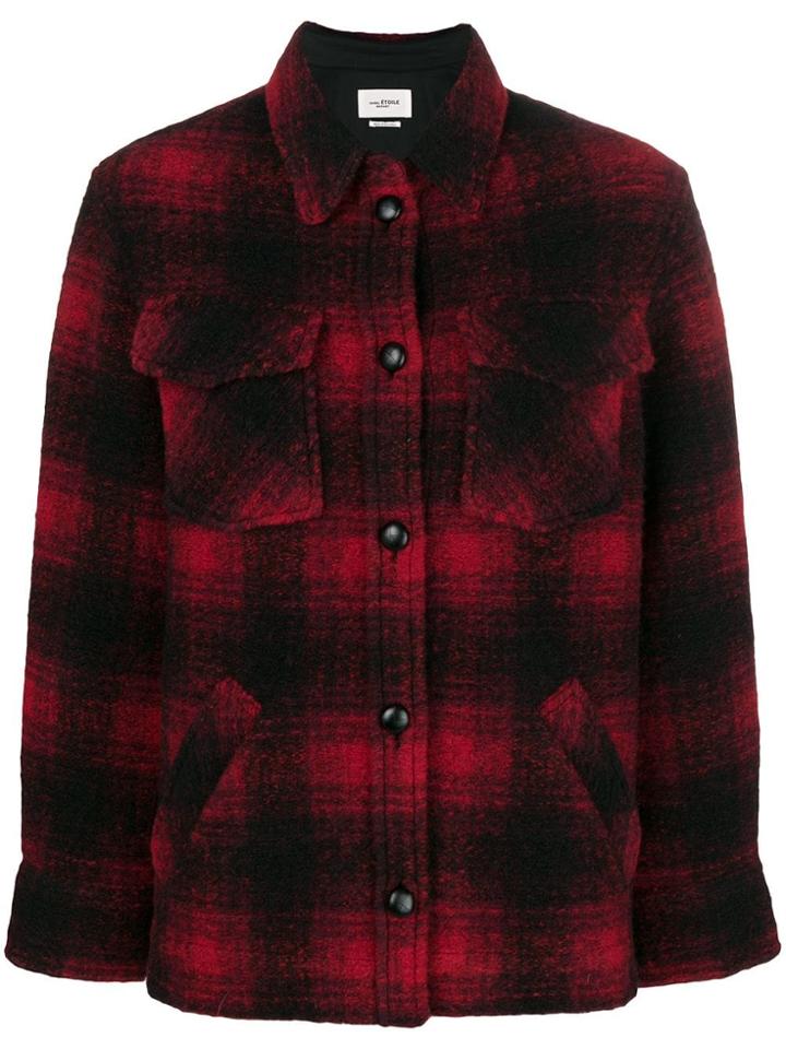 Isabel Marant Étoile Gast Checked Coat - Black