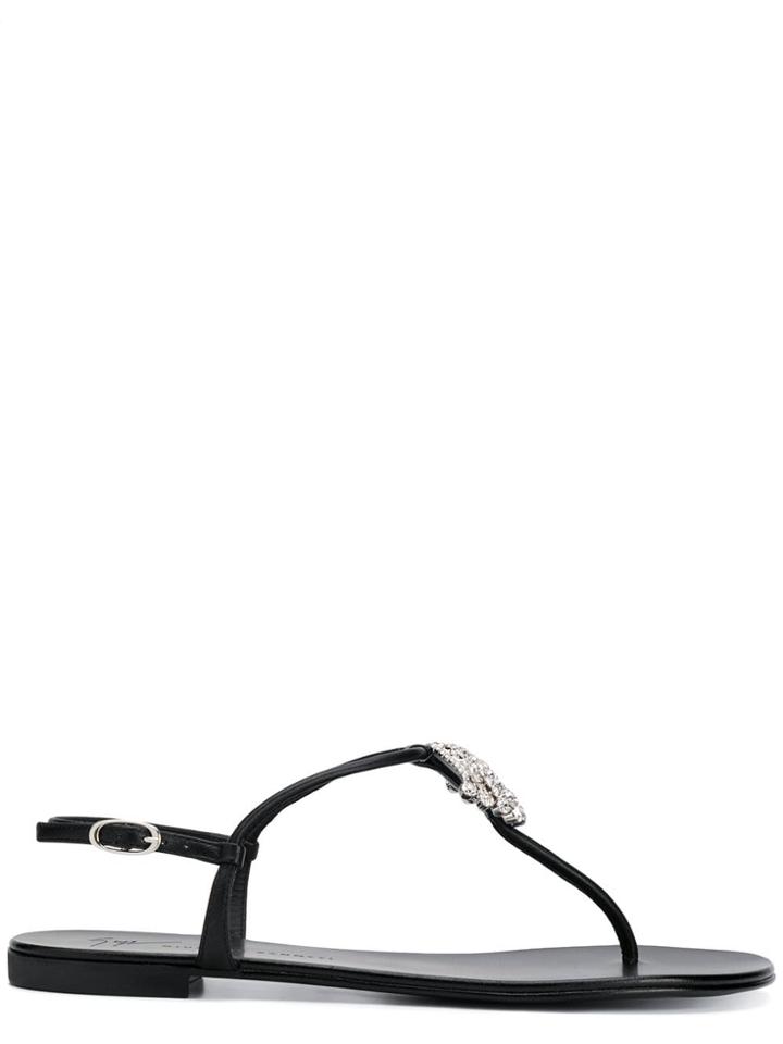Giuseppe Zanotti Anya Love Sandals - Black