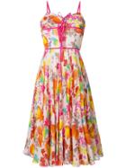 Christian Dior Vintage Floral Midi Dress - Multicolour